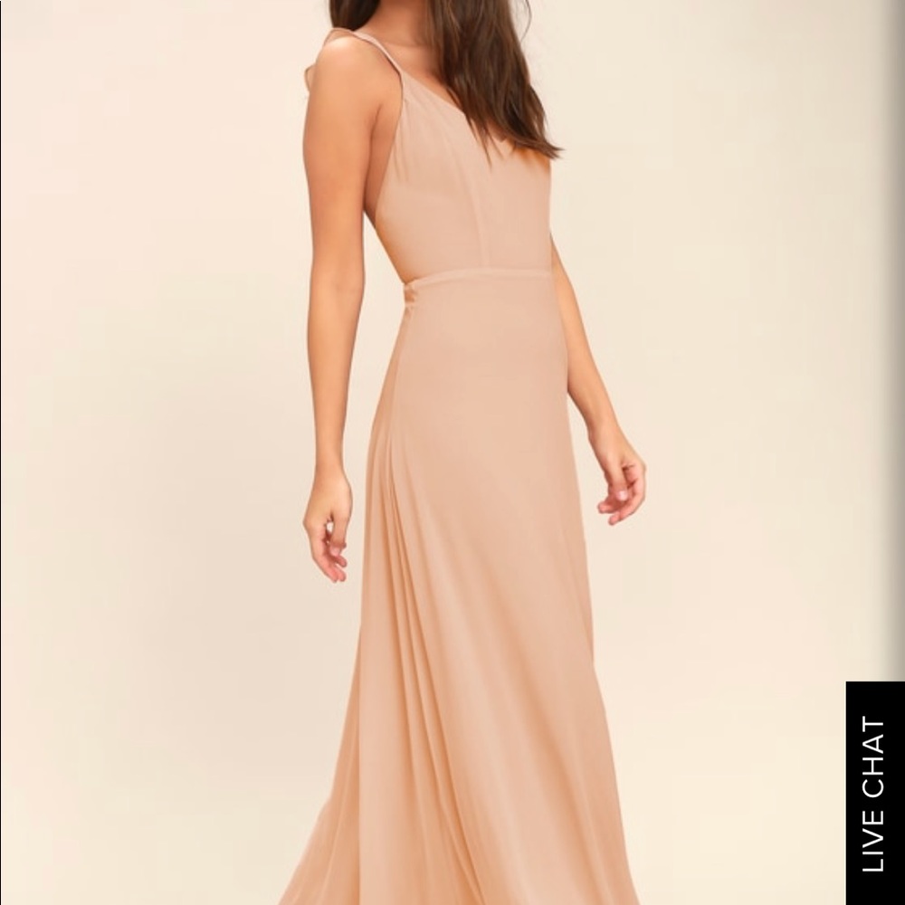 Lulu Blush maxi dress